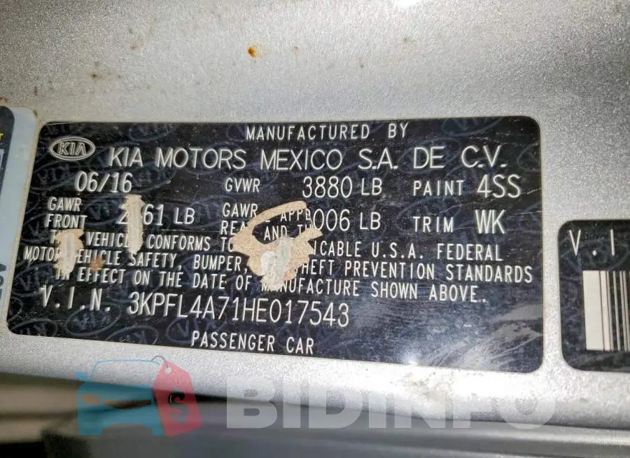 3KPFL4A71HE017543 Photo# 12