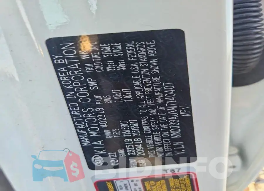 KNDJ33AUXM7140407 Photo# 12