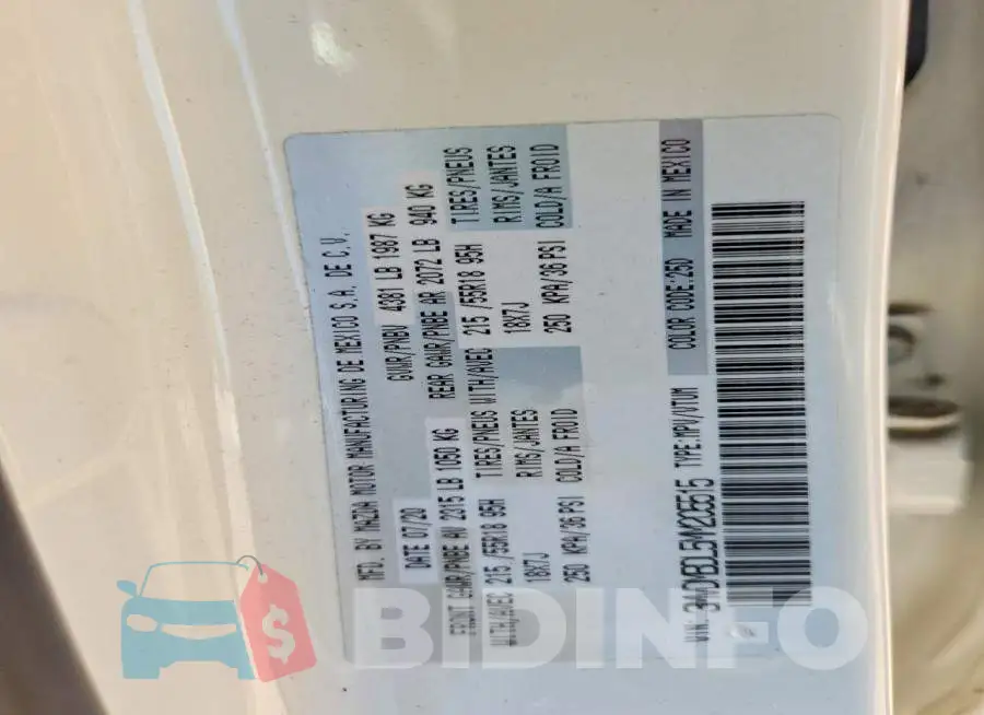3MVDMBDL5MM205515 Photo# 14