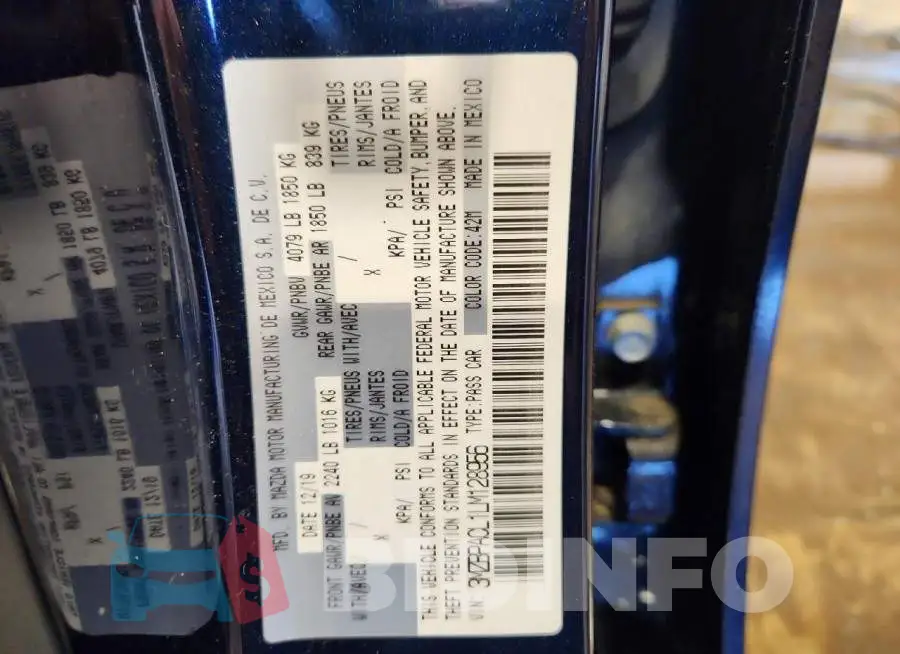 3MZBPACL1LM128956 Photo# 13