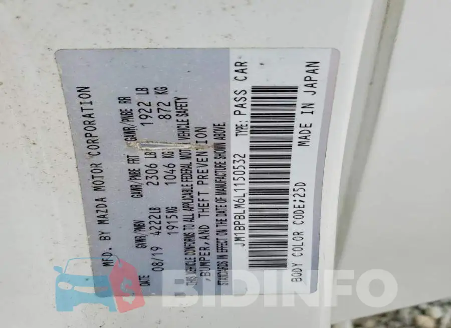 JM1BPBLM6L1150532 Photo# 14