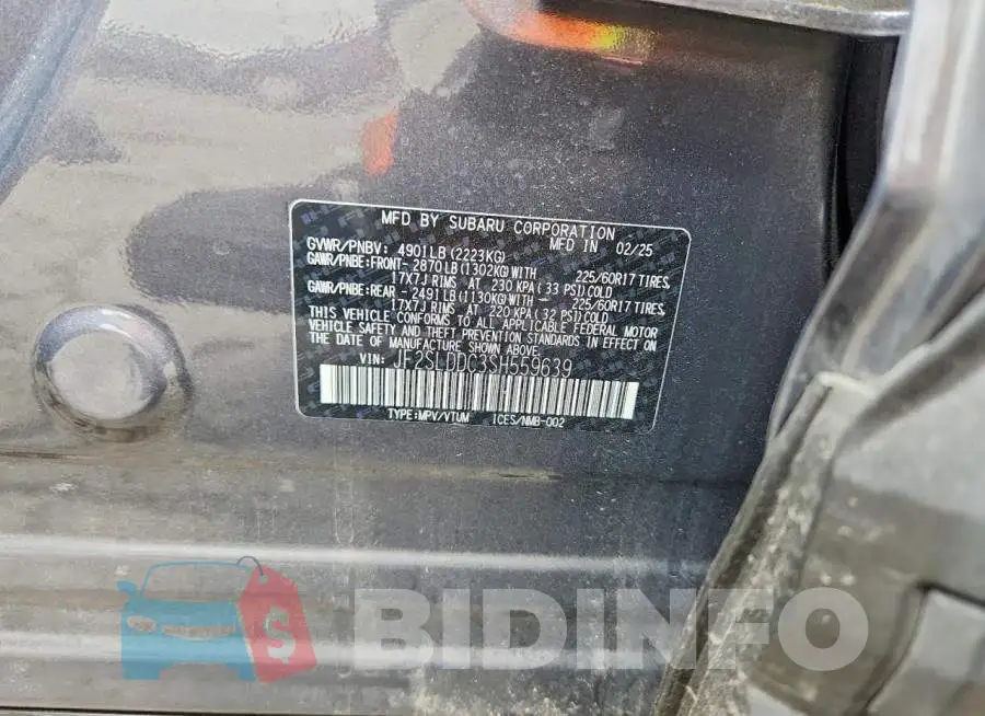 JF2SLDDC3SH559639 Photo# 13