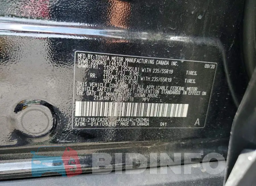 2T3A1RFV7LC140718 Photo# 12