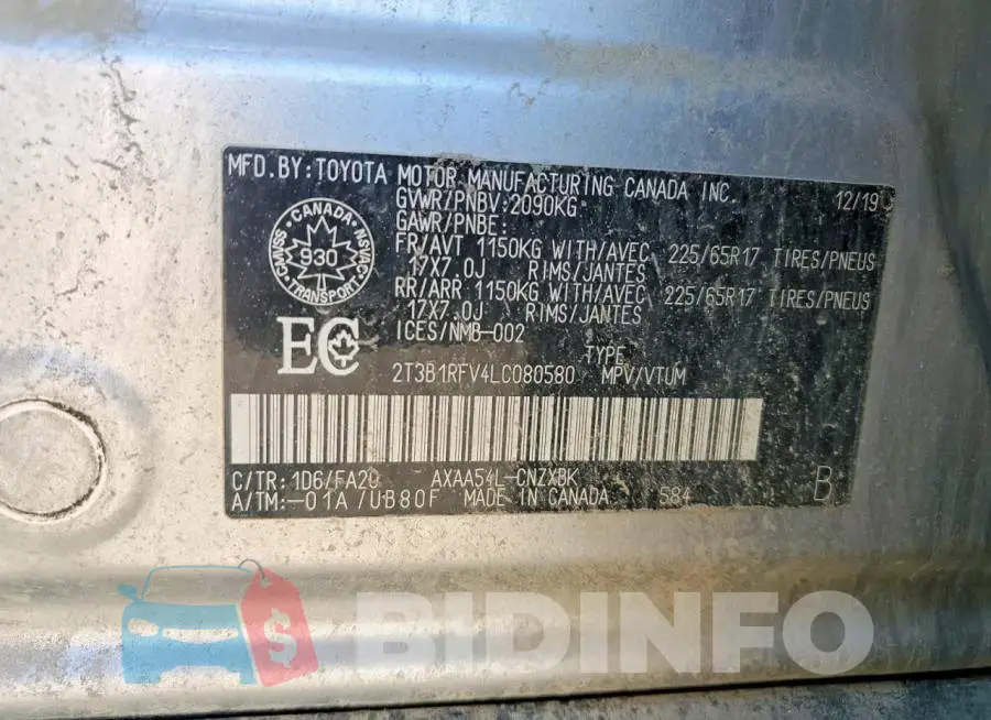 2T3B1RFV4LC080580 Photo# 13