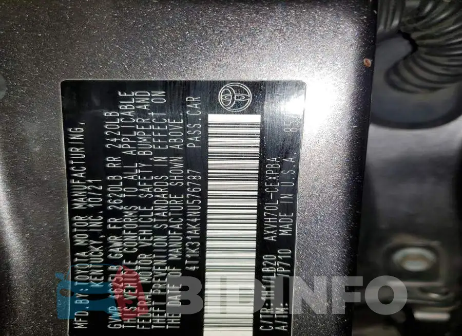 4T1K31AK4NU576787 Photo# 12