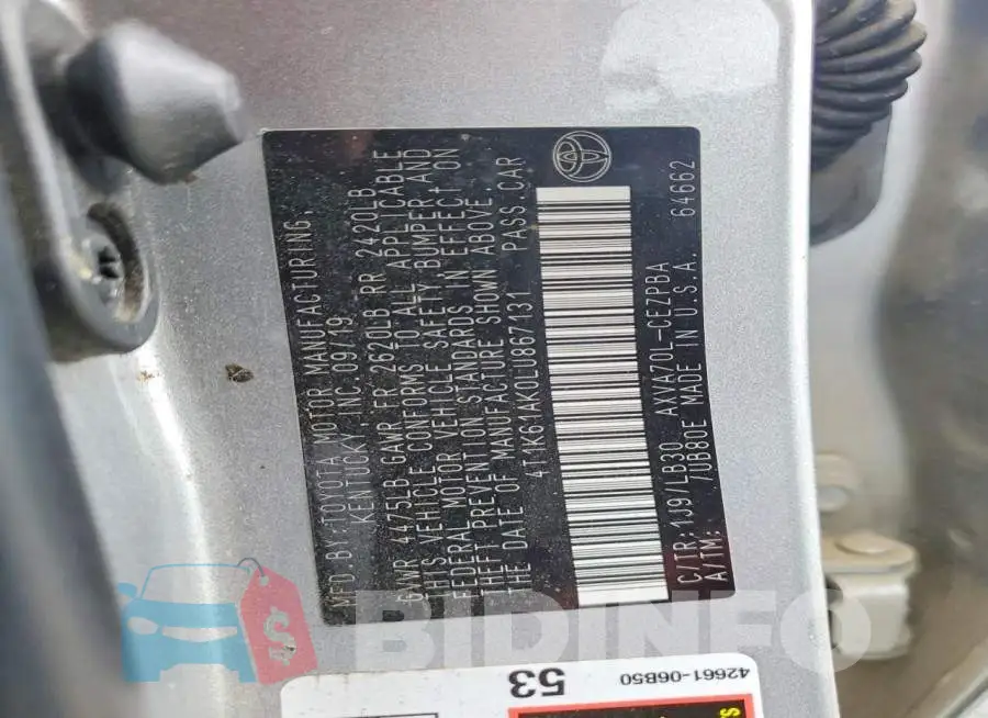 4T1K61AK0LU867131 Photo# 12
