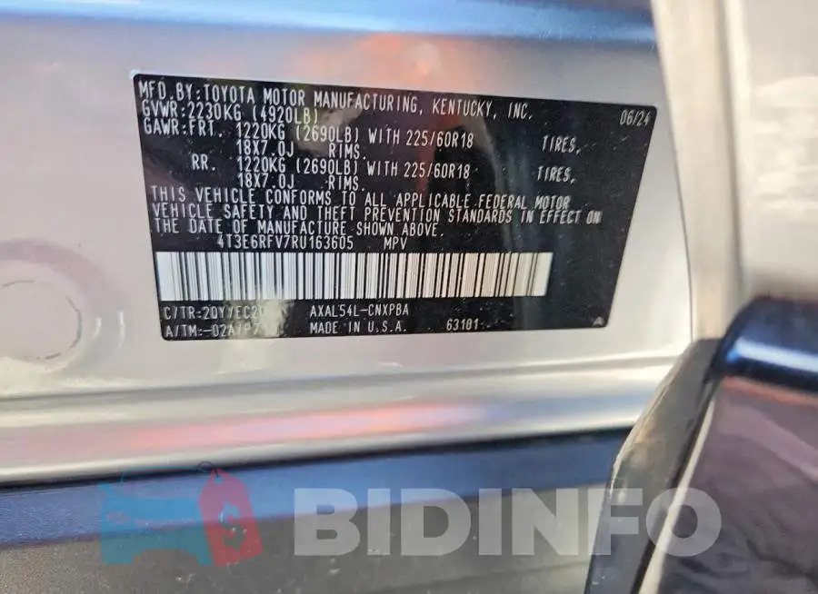 4T3E6RFV7RU163605 Photo# 12