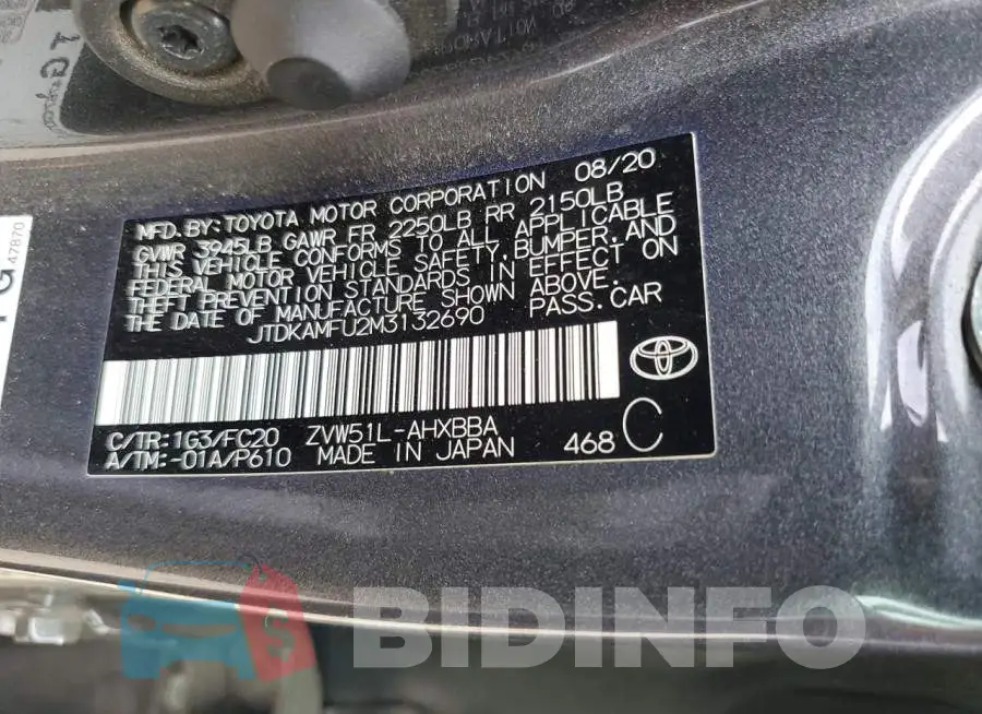 JTDKAMFU2M3132690 Photo# 13