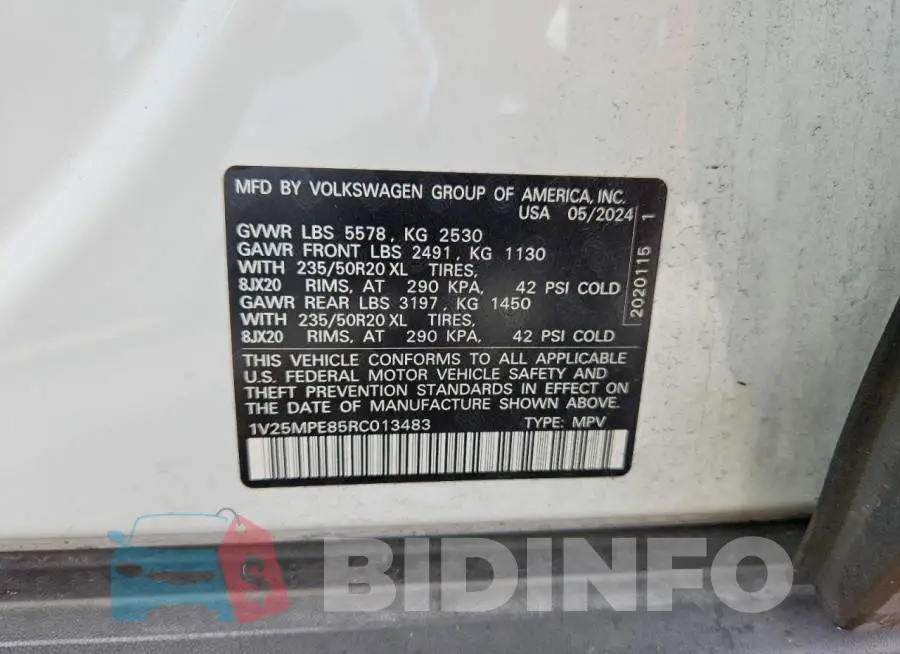 1V25MPE85RC013483 Photo# 12