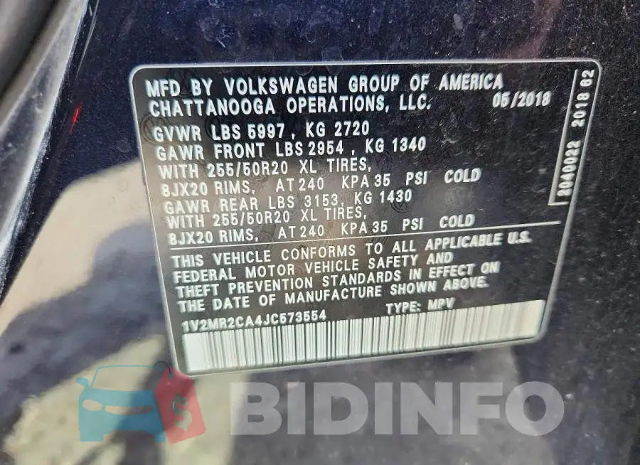 1V2MR2CA4JC573554 Photo# 13