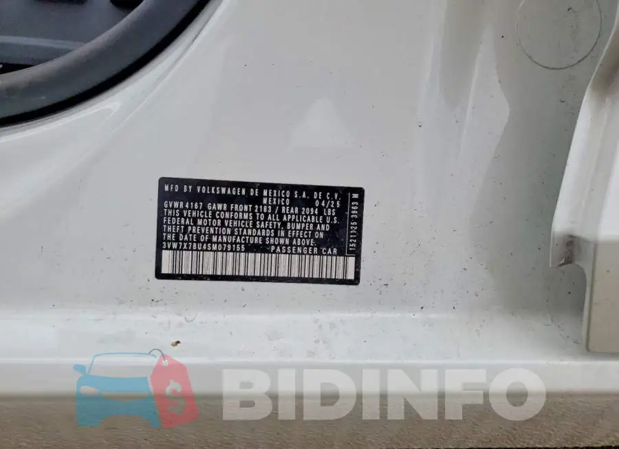 3VW7X7BU4SM079155 Photo# 12