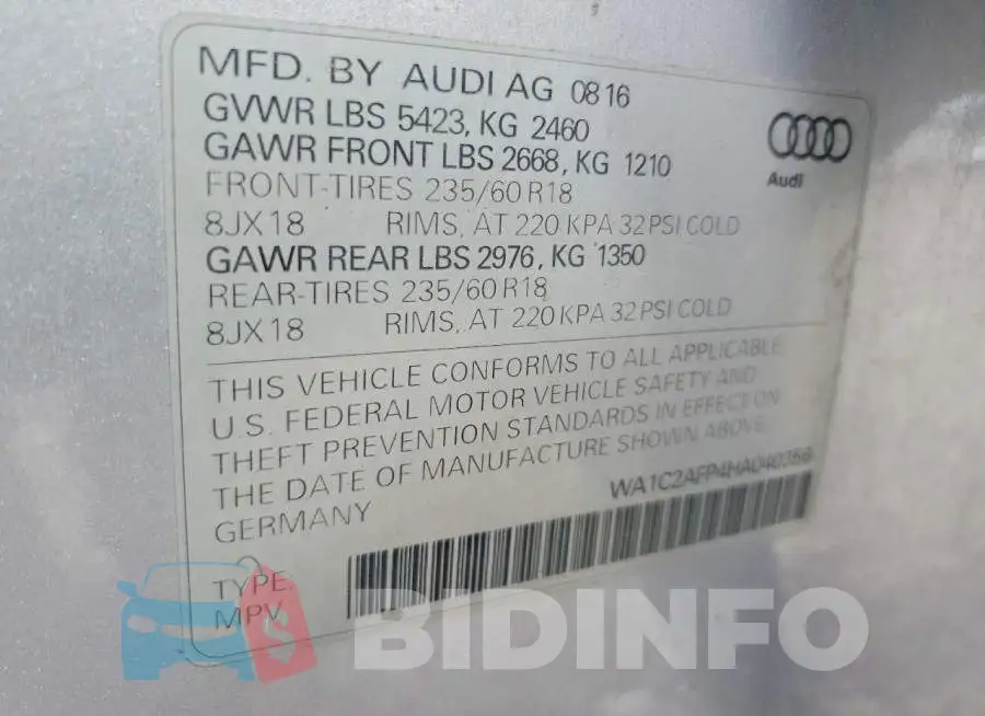 WA1C2AFP4HA040356 Photo# 14