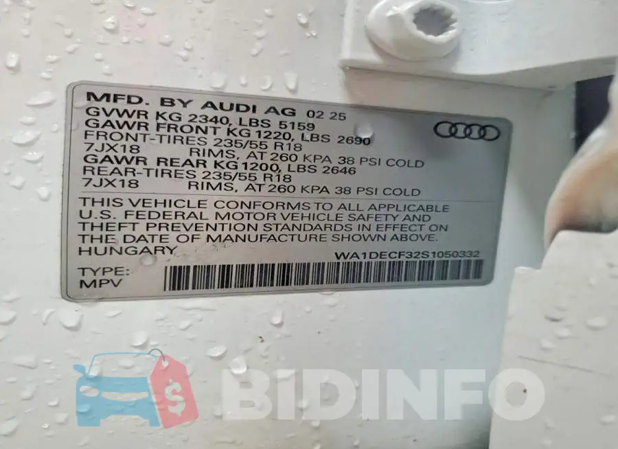 WA1DECF32S1050332 Photo# 13