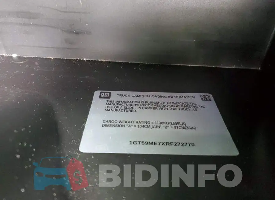 1GT59ME7XRF272770 Photo# 12