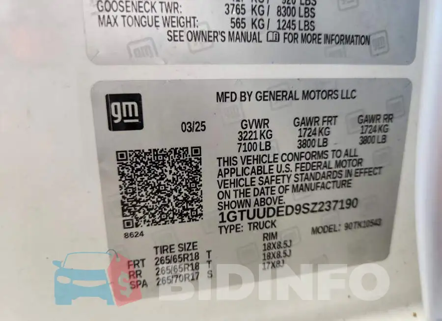 1GTUUDED9SZ237190 Photo# 12