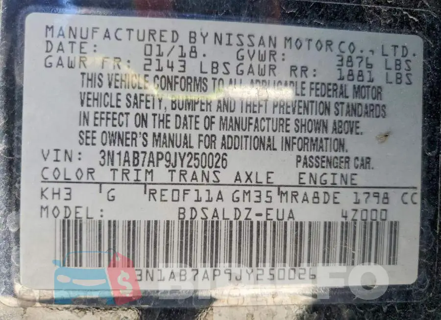 3N1AB7AP9JY250026 Photo# 13