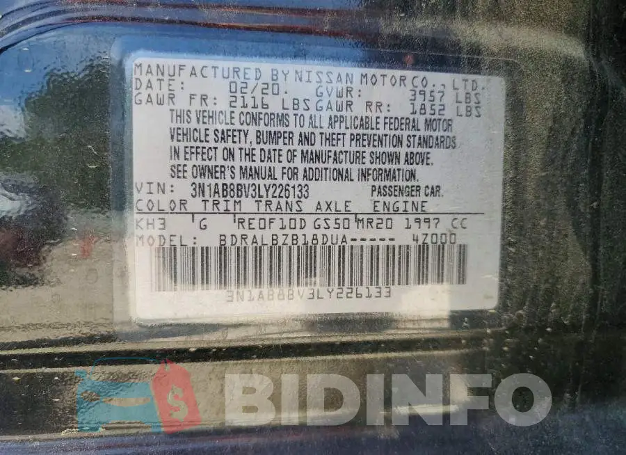 3N1AB8BV3LY226133 Photo# 13
