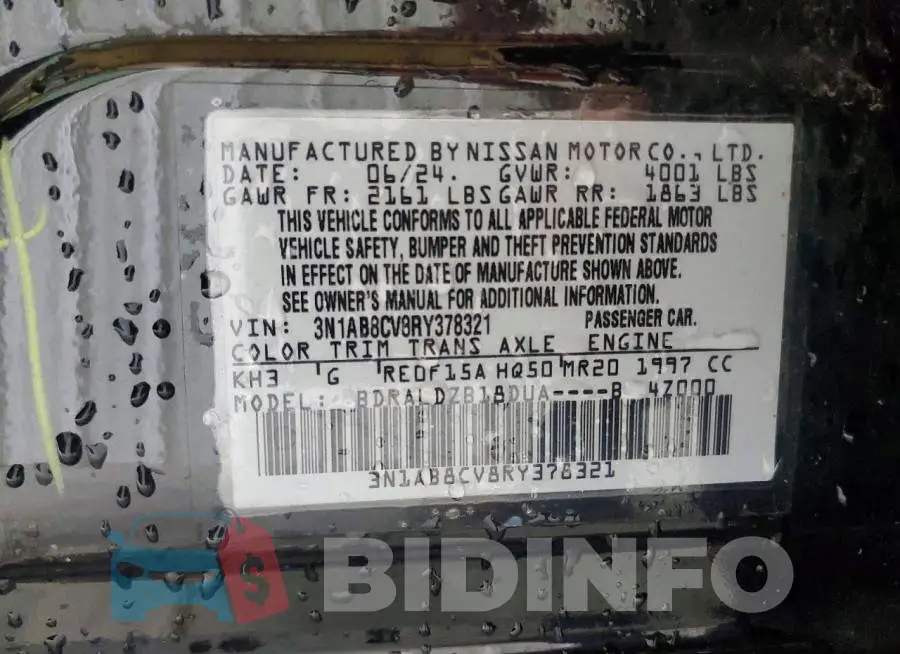 3N1AB8CV8RY378321 Photo# 12