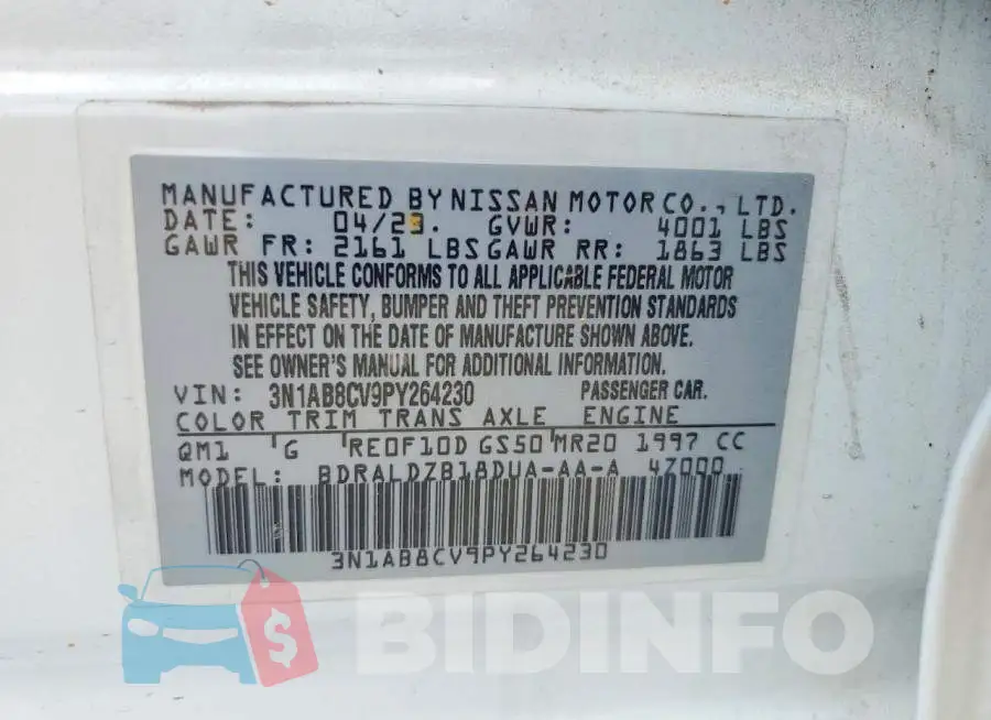 3N1AB8CV9PY264230 Photo# 13