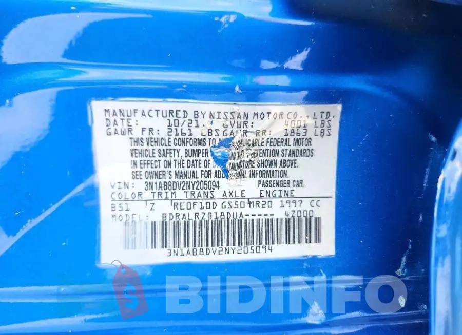 3N1AB8DV2NY205094 Photo# 12
