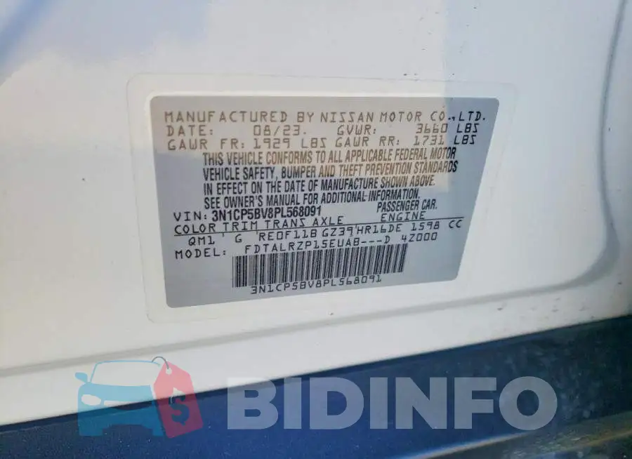 3N1CP5BV8PL568091 Photo# 12