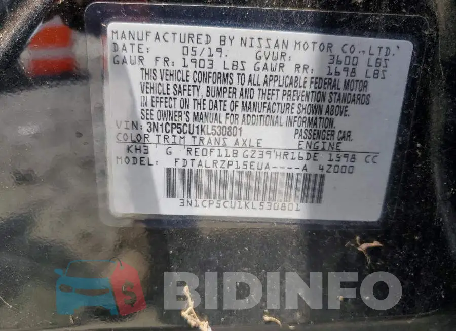 3N1CP5CU1KL530801 Photo# 12