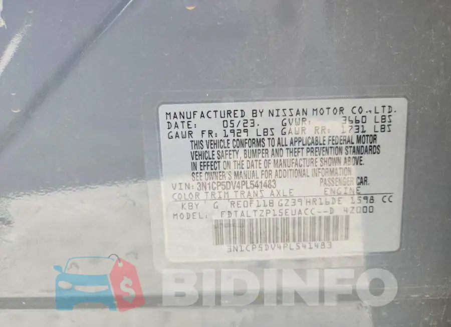 3N1CP5DV4PL541483 Photo# 12