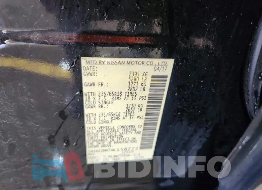 5N1AZ2MH7HN158772 Photo# 13