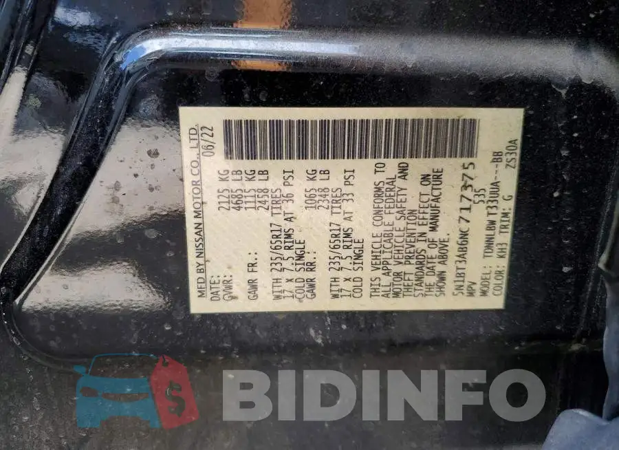 5N1BT3AB6NC717375 Photo# 12