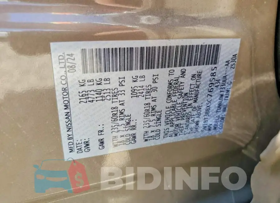 5N1BT3BBXSC769585 Photo# 13