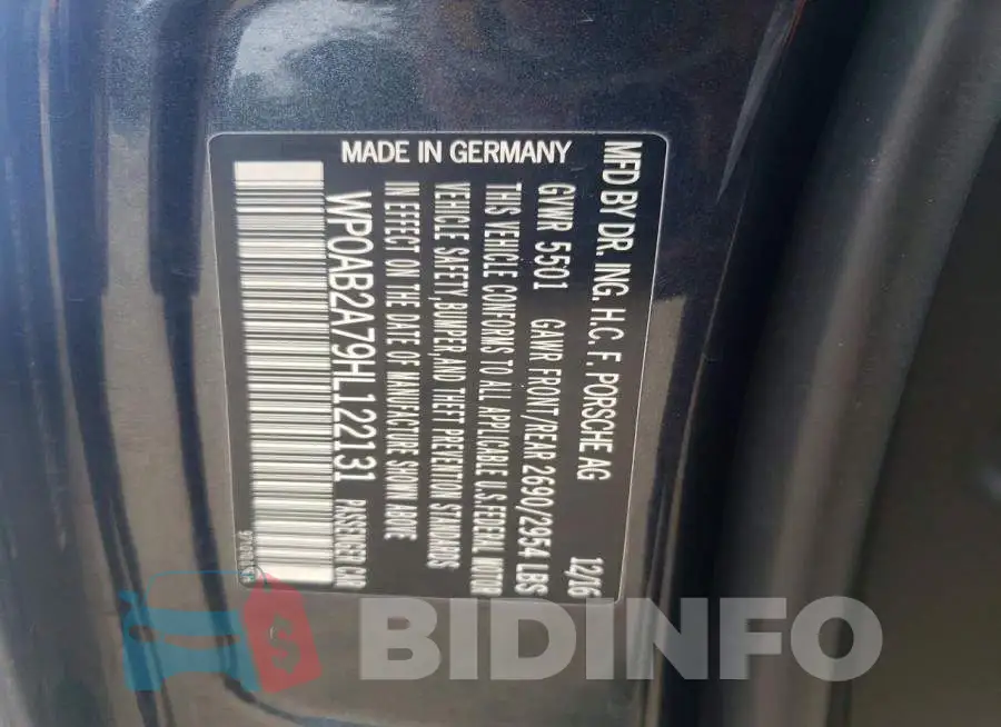 WP0AB2A79HL122131 Photo# 12