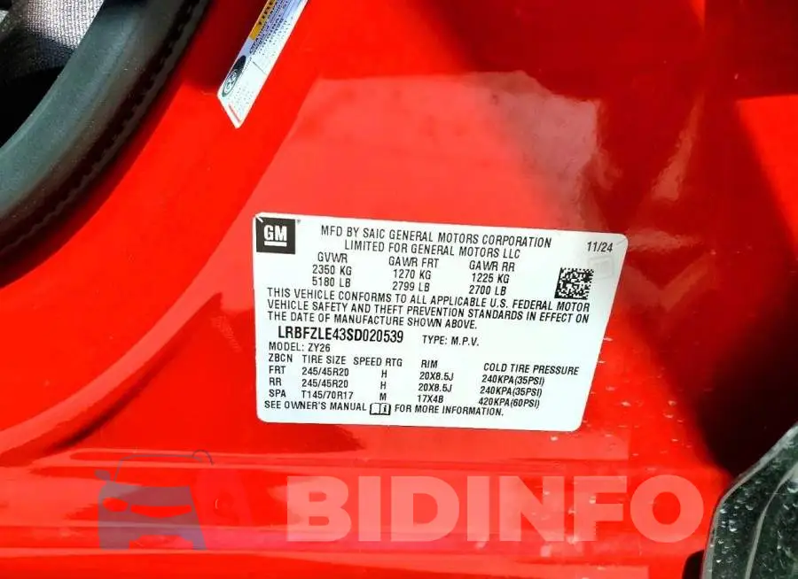 LRBFZLE43SD020539 Photo# 13