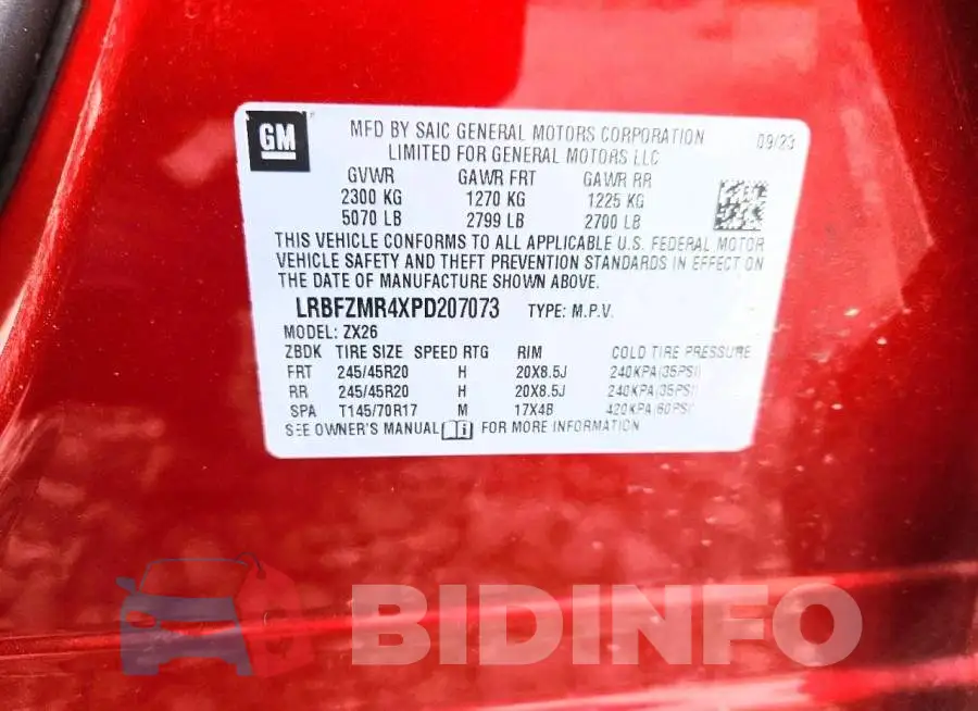 LRBFZMR4XPD207073 Photo# 12