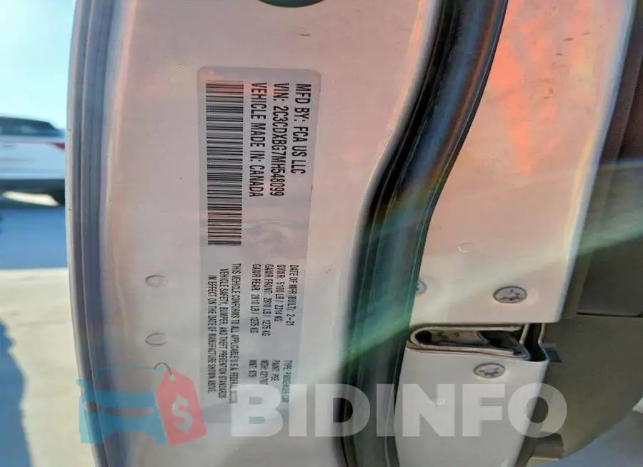 2C3CDXBG7MH548099 Photo# 13