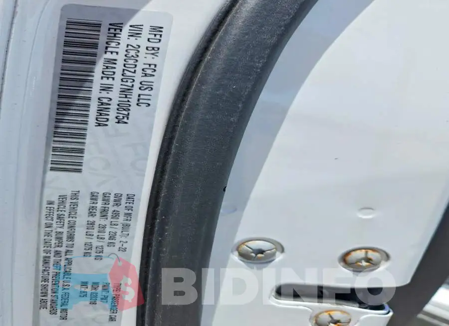 2C3CDZJG7NH108754 Photo# 12