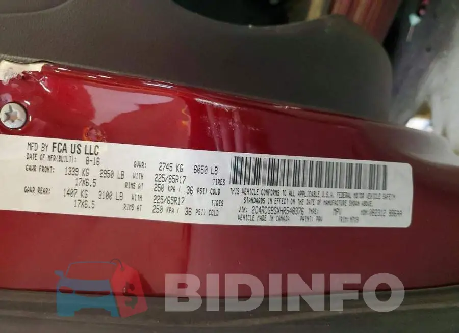 2C4RDGBGXHR548376 Photo# 13