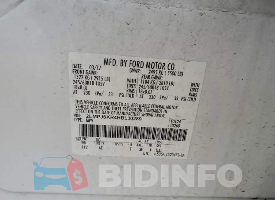 2LMPJ6KR4HBL30289 Photo# 13
