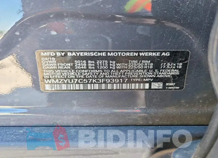 WMZYU7C57K3F93917 Photo# 12
