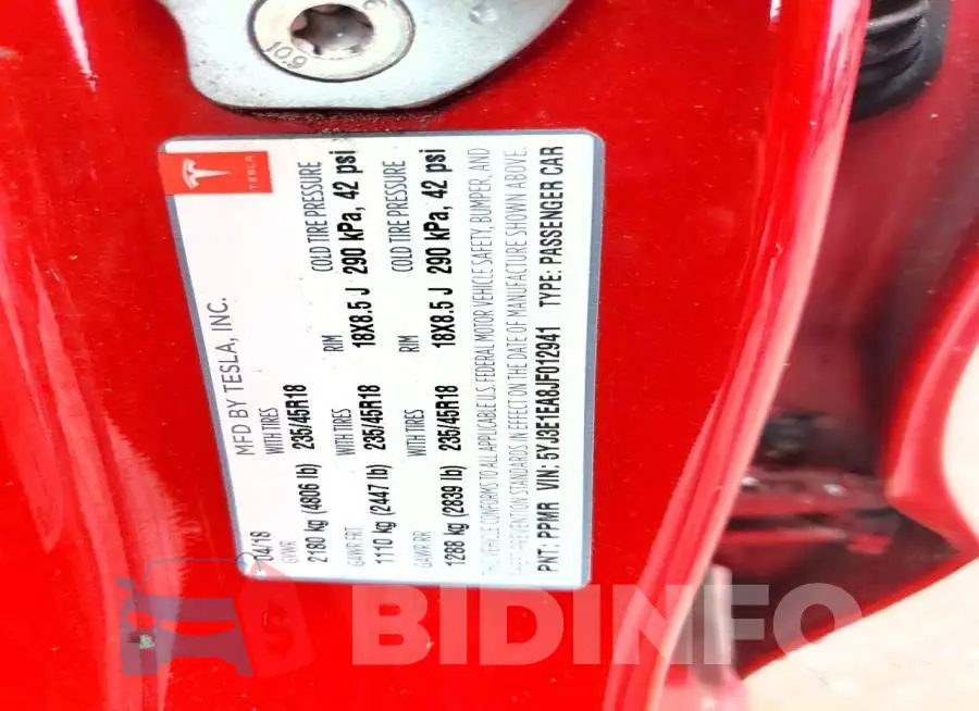 5YJ3E1EA8JF012941 Photo# 12