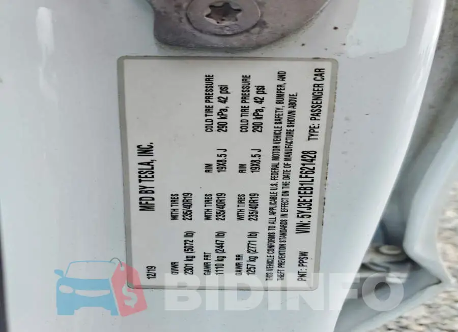 5YJ3E1EB1LF621428 Photo# 12