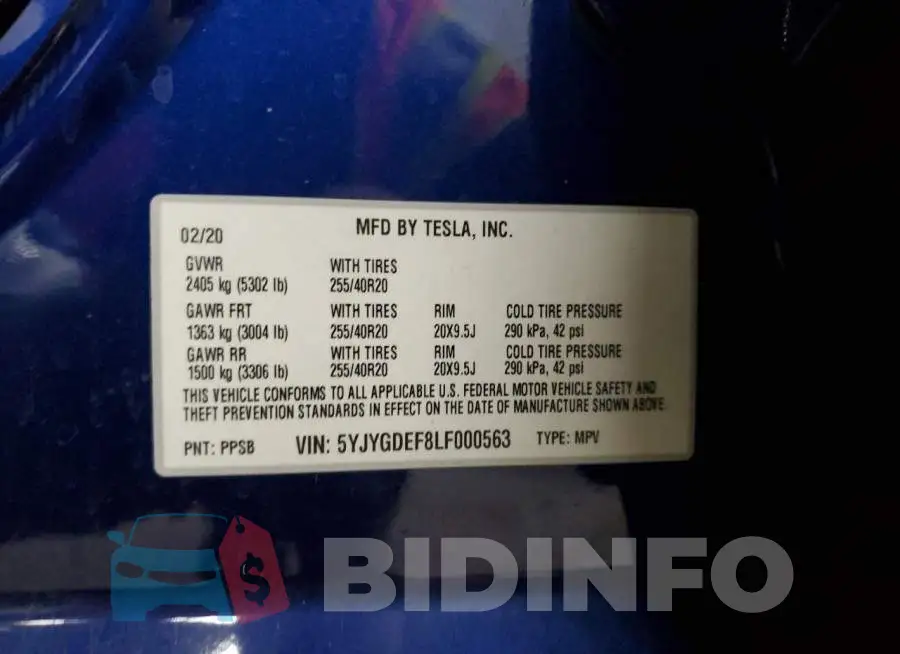 5YJYGDEF8LF000563 Photo# 12