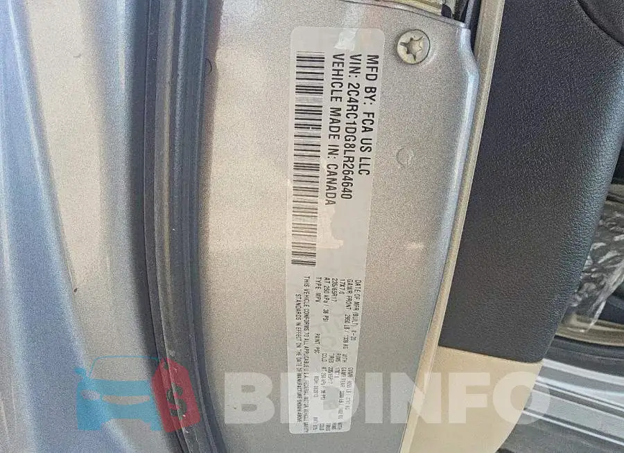 2C4RC1DG8LR264640 Photo# 13