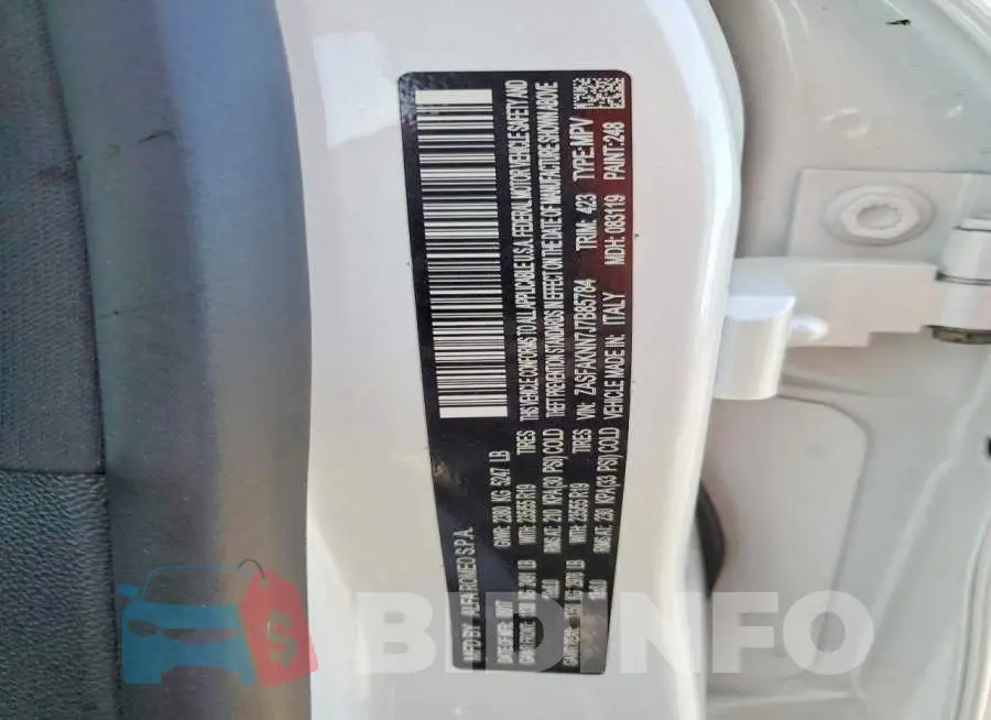 ZASFAKNN7J7B85784 Photo# 13
