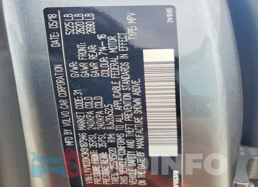 LYV102DK3KB187946 Photo# 13