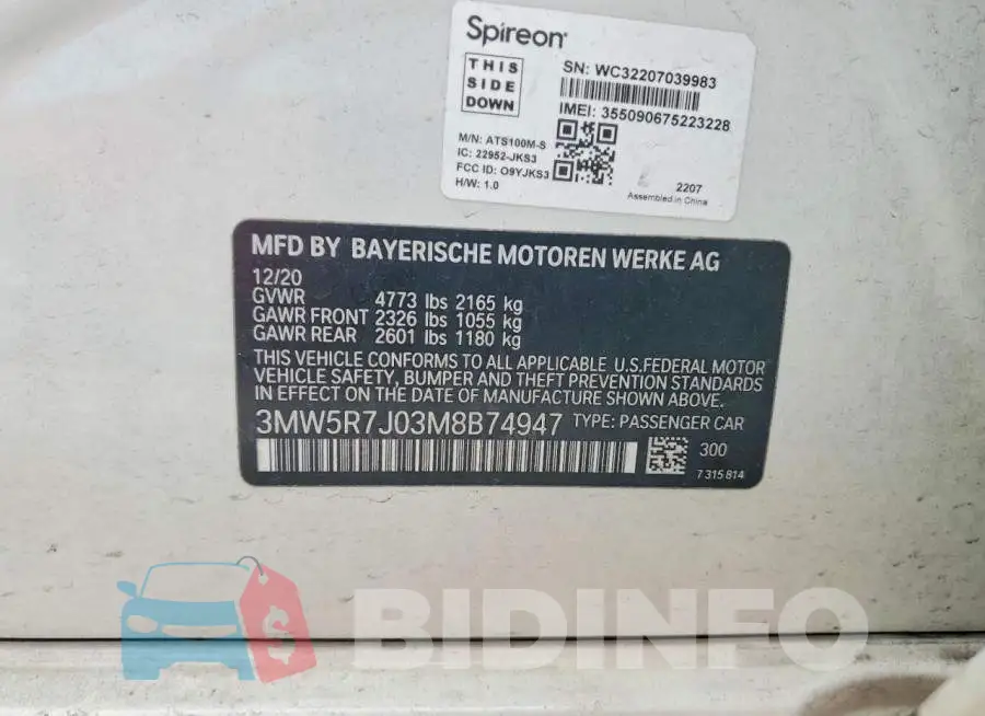 3MW5R7J03M8B74947 Photo# 12