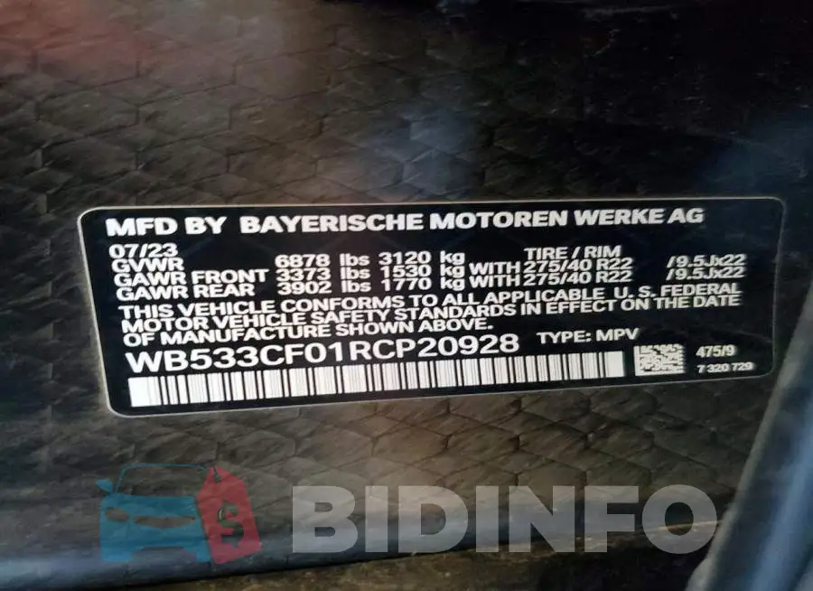 WB533CF01RCP20928 Photo# 14