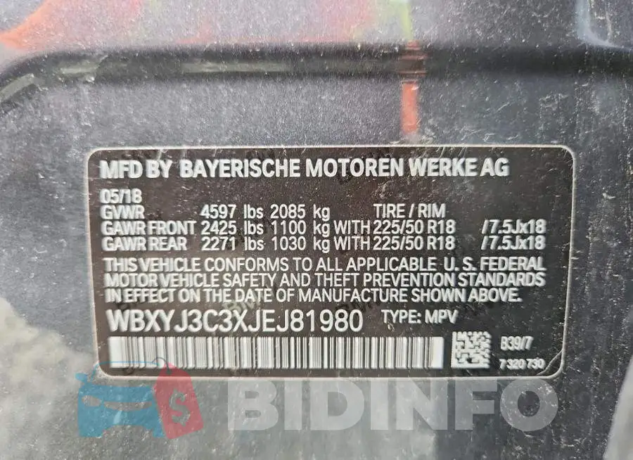 WBXYJ3C3XJEJ81980 Photo# 14