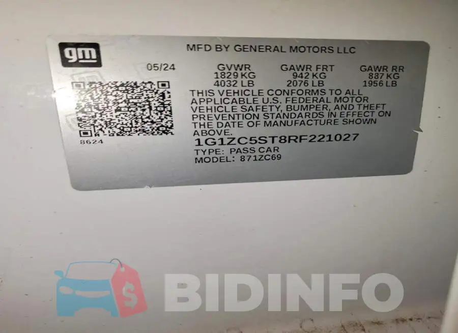 1G1ZC5ST8RF221027 Photo# 12