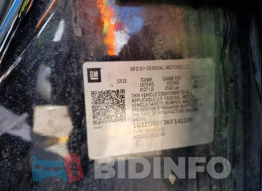 1G1ZD5ST3KF141220 Photo# 12