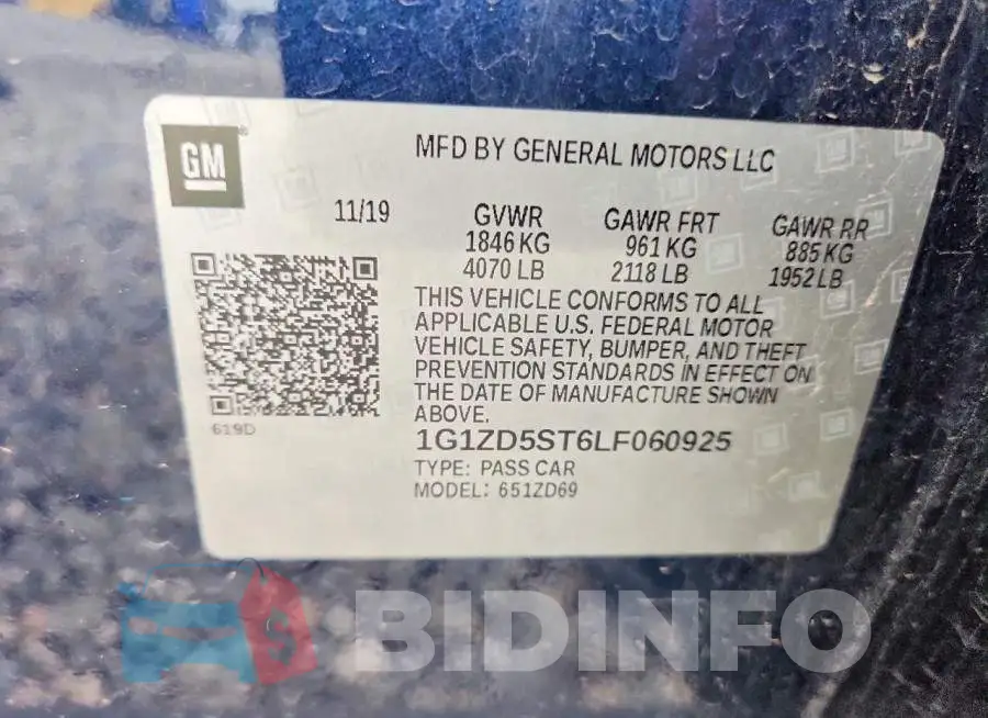 1G1ZD5ST6LF060925 Photo# 12